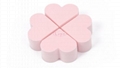 Best Selling Hydrophilic Latex free facial heart beauty sponge 5