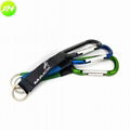 High Quality Heat Transfer Printed Carabiner Lanyards with Personalized Logo 3