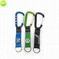 High Quality Heat Transfer Printed Carabiner Lanyards with Personalized Logo 4