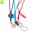 China Lanyard Factory Xinghong OEM Coiled Lanyard Plastic Zipper Lanyard with Pe 3