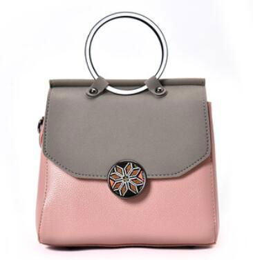 Matte color ethnic handbag