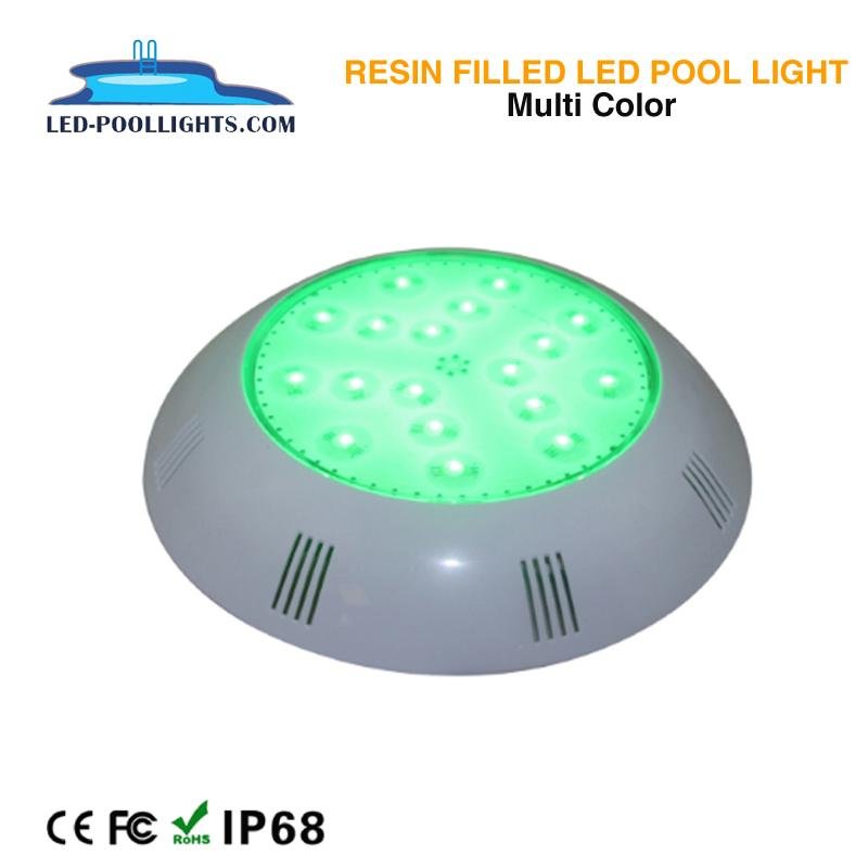 High Power Resin Filled 100% Waterproof RGB LED Swimming Pool Underwater Light 2