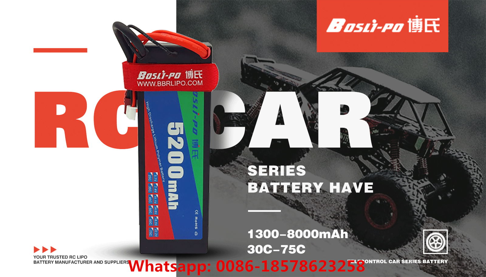 4000mah 5200mah 6000mah 8000mah 3S 4S RC Lipo Batteries for RC Car Racing. 3