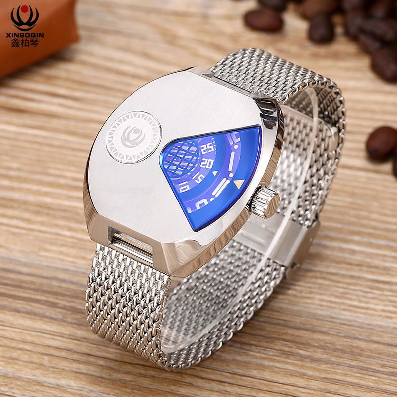 XINBOQIN ODM Individuality Quartz Stainless steel Waterproof Men's  Watches 