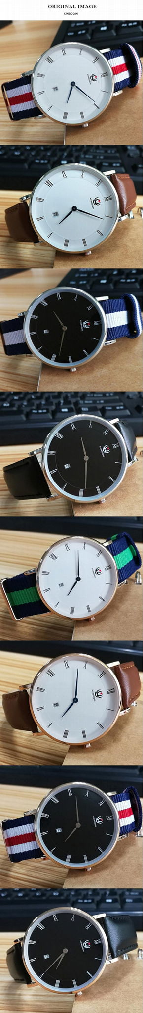 XINBOQIN Wholesale Fashion 2018 Unisex Wrist Watch Logo Free Customization 5