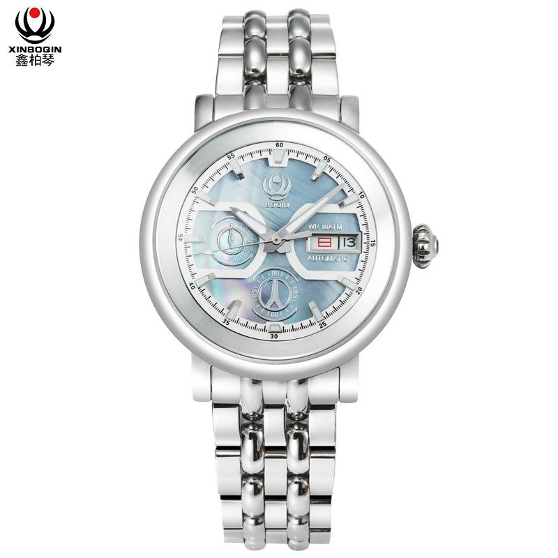 XINBOQIN Wholesale Ladies Luxury Automatic Mechanical Waterproof Wrist Watches