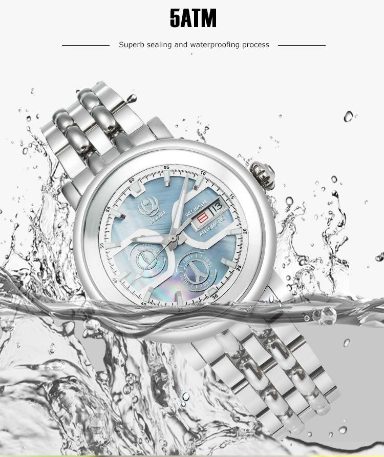 XINBOQIN Wholesale Ladies Luxury Automatic Mechanical Waterproof Wrist Watches 2