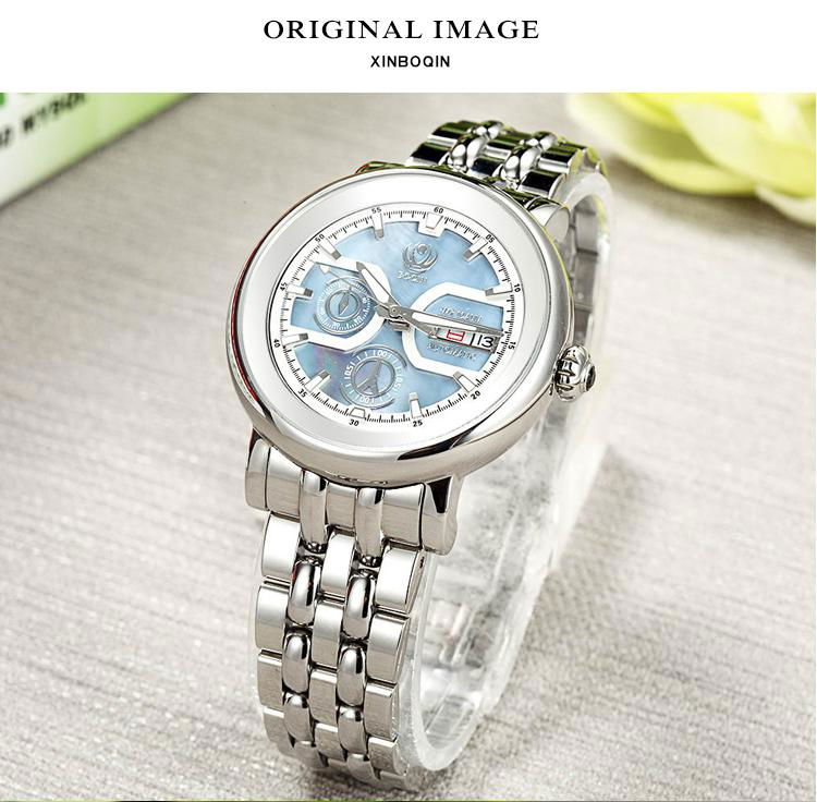 XINBOQIN Wholesale Ladies Luxury Automatic Mechanical Waterproof Wrist Watches 5