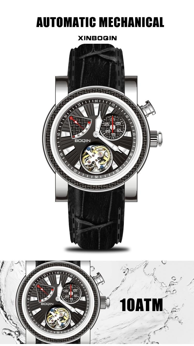 XINBOQIN Automatic Mechanical Skeleton High Quality Men's watch 2