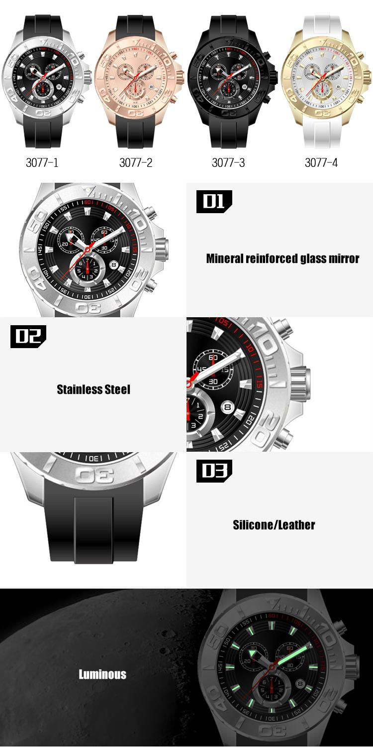 XINBOQIN Chinese Manufacture Wholesale Retail sale Fashion Men's watch OEM  5