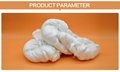 China supplier high quality 250g/hank raw white 100 spun polyester yarn 4