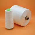 China sewing thread raw white 100% spun