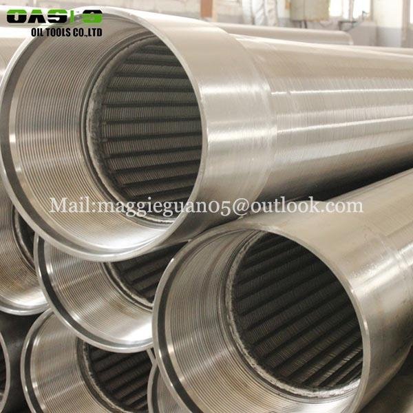 water slot screen stainless steel 304 316 168mm wedge wire screen pipe