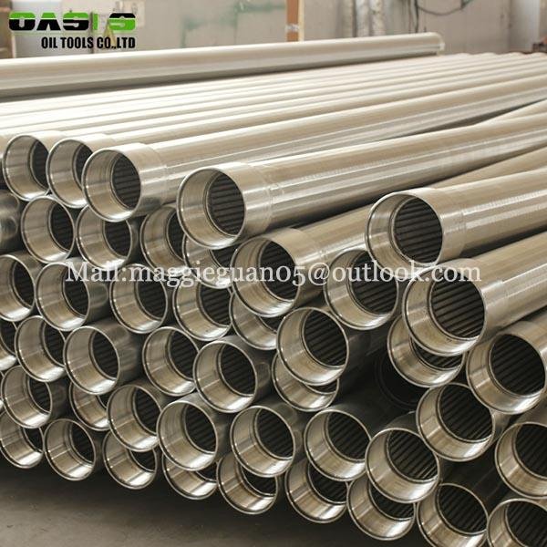 water slot screen stainless steel 304 316 168mm wedge wire screen pipe 3