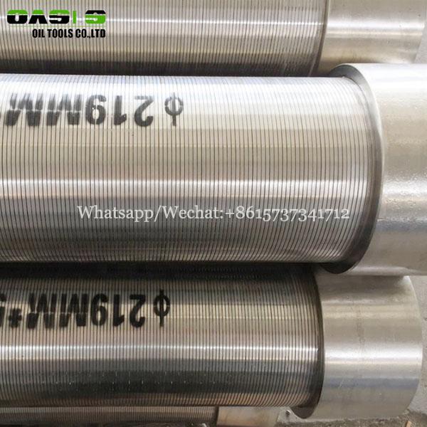 Factory supply stainless steel Johnson wedge V wire wound screen pipe 2