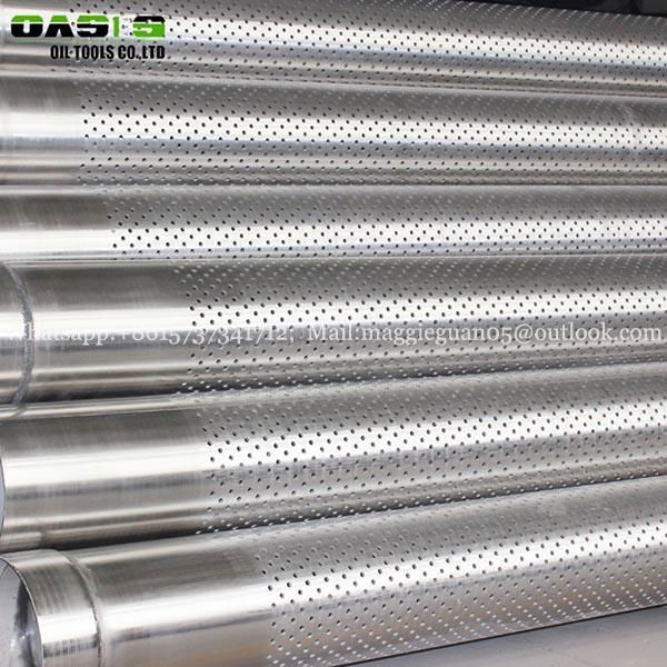 Stainless steel perforated casing liner ERW steel pipes 2