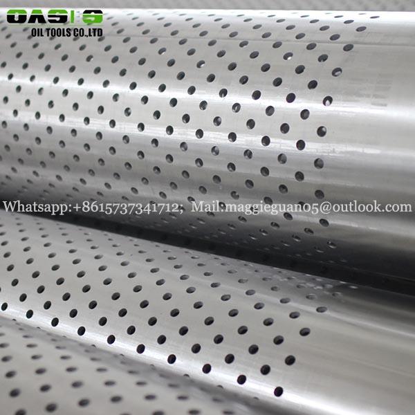 Stainless steel perforated casing liner ERW steel pipes 4