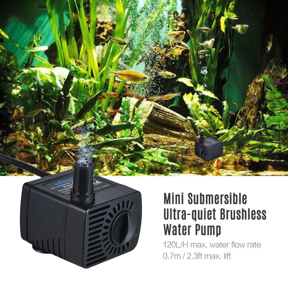 Mini DC 5V Quiet Motor Submersible Brushless Water Pump for Small Fountain 4