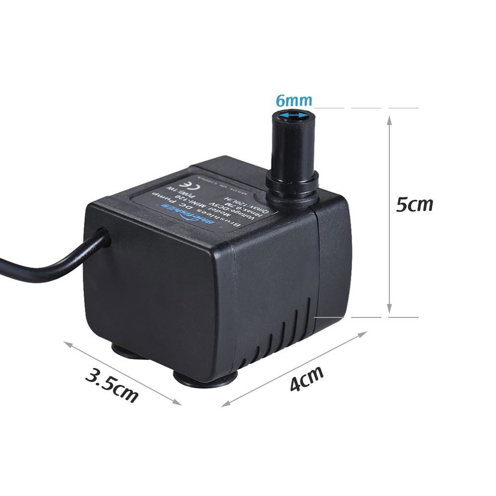 Mini DC 5V Quiet Motor Submersible Brushless Water Pump for Small Fountain 5