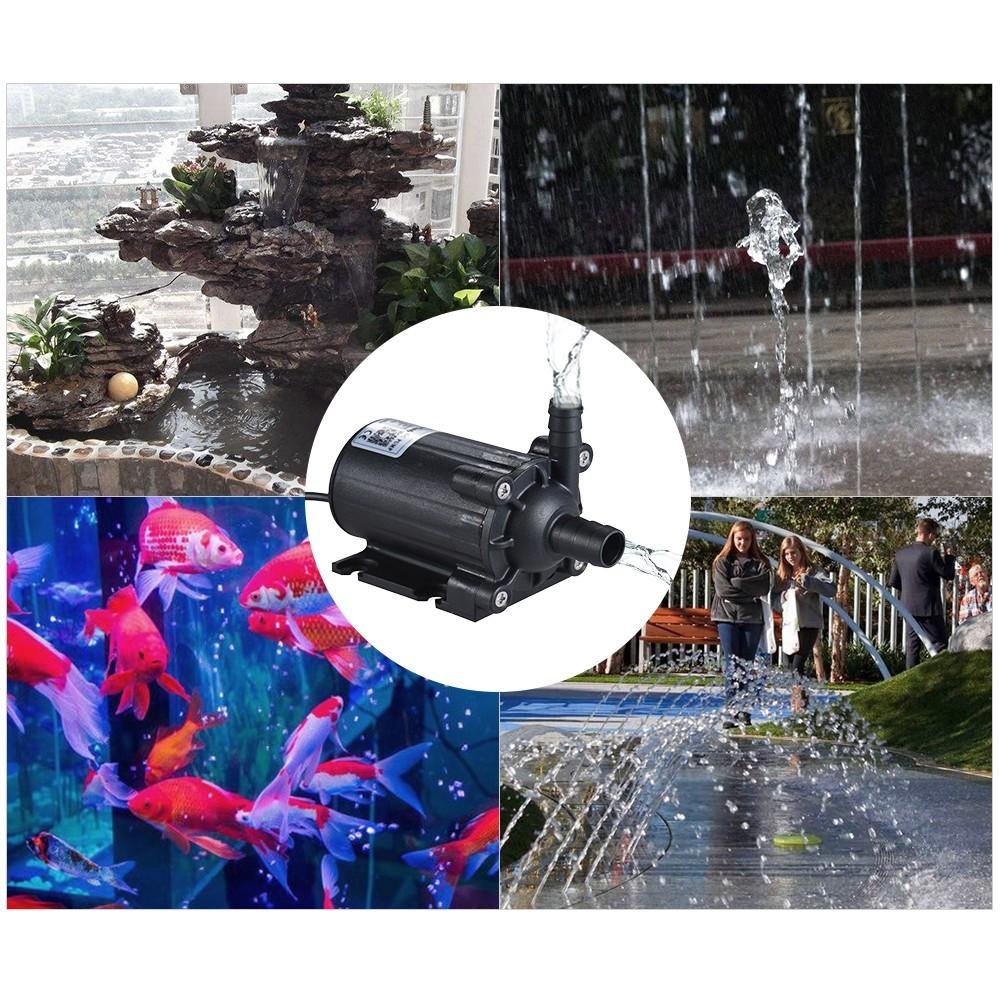 Brushless Magnetic Isolation Fountain Waterfalls Water Amphibious Pumps DC 12V 5