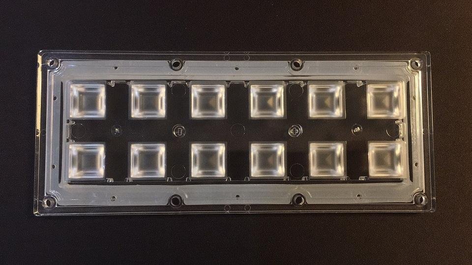 2x6 lens module LED optics for High bay 60 degree 1