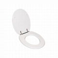 Family bathroom white duroplast toilet seat lid 1