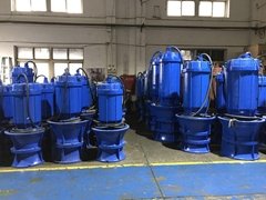 防洪排澇泵站水處理大流量臥式潛水軸流泵