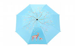 Foldable Cartoon Umbrella Sun Umbrella UV Protection Umbrella 