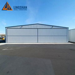 Steel metal high quality aircraft hangar