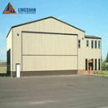 The cost of building steel structure airplane hangar garage door 2