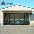 The cost of building steel structure airplane hangar garage door 3