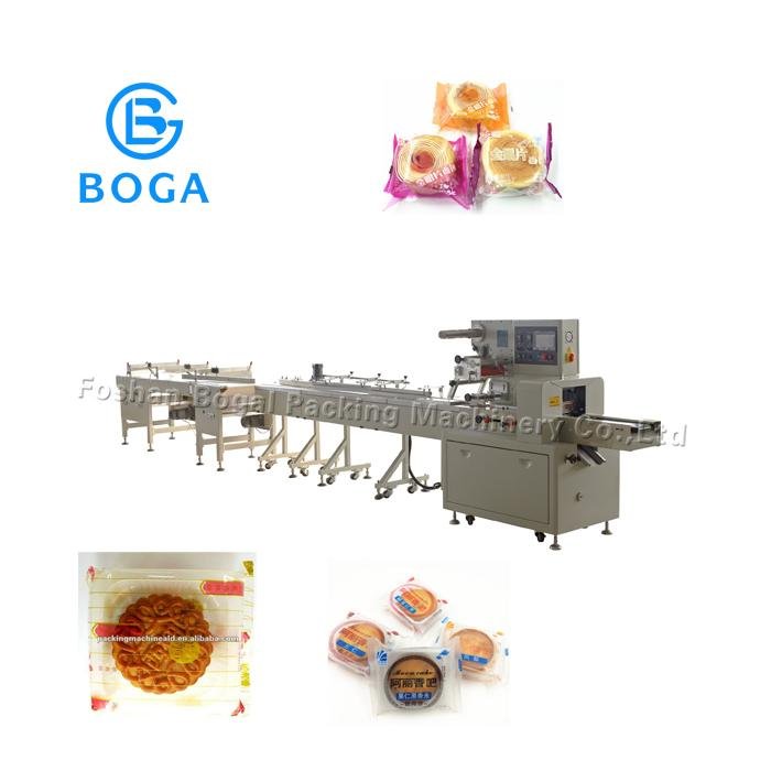 Small cake pastry candy bread biscuit packaging machine line