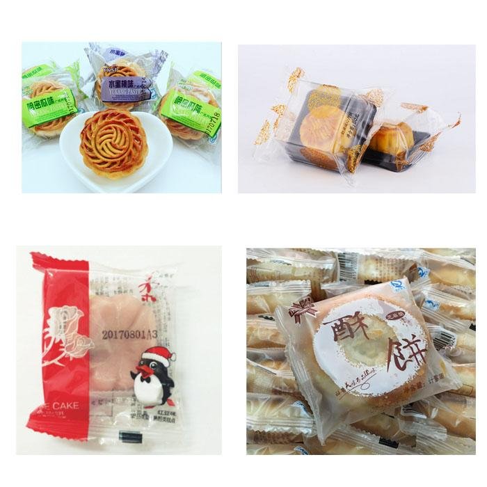 Small cake pastry candy bread biscuit packaging machine line 5