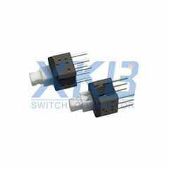 No lock key 5.8*5.8 flat head self-locking high temperature 6 pin tact switch