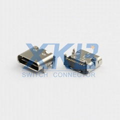 TYPE-C female 6PIN TYPE-C female connector