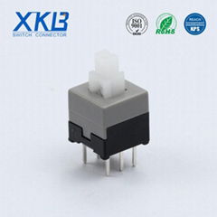 Key switch inner button self-locking key switch lockless key switch