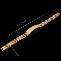 GOLD MEN CHAIN BRACELET DUBAI JEWELRY WHOLESAL