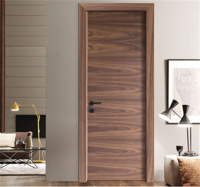 Walnut Veneer Wood Door for Hotel Project