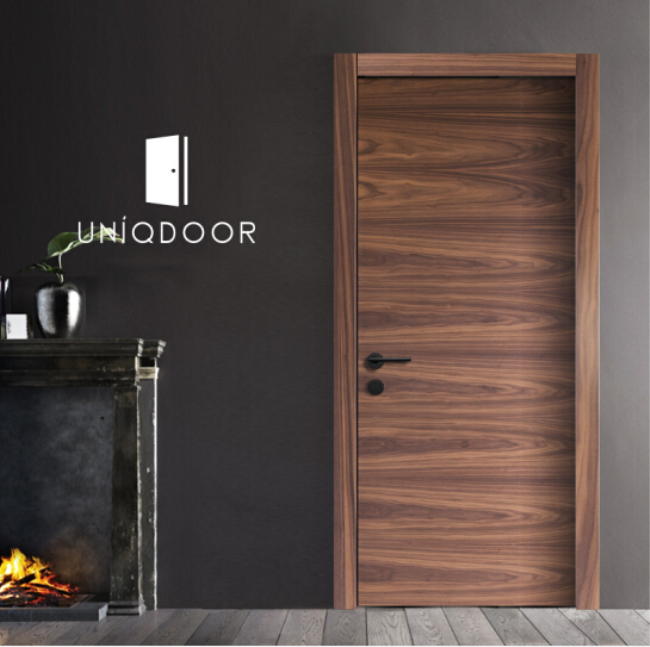 Walnut Veneer Wood Door for Hotel Project 3