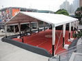 Outdoor basketball stadium tent