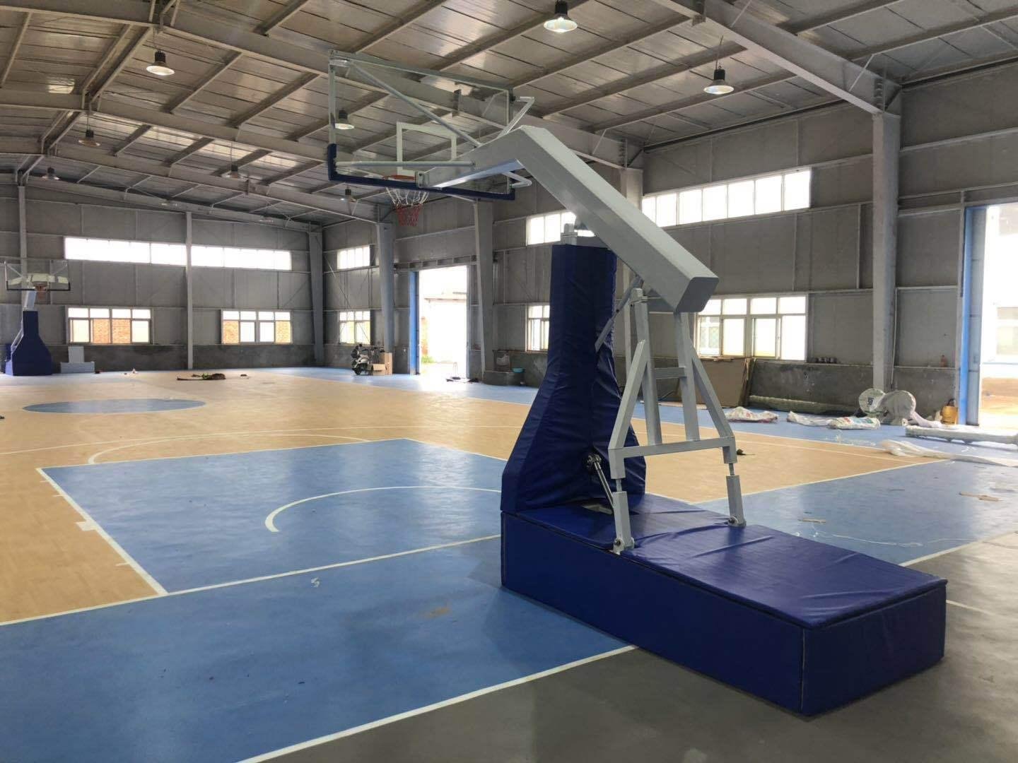 Electronic hydraulic basketball stand 5