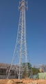 Hot Dip Galvanized 4 legged Angular Steel Microwave Antenna Communication Tower 4