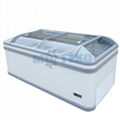 Supermarket combined direct cooling deep island freezers 2