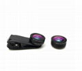 198 wide angle macro fisheye 3 in 1 lens kit for cell phone camera lens 5