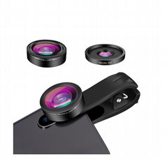 198 wide angle macro fisheye 3 in 1 lens kit for cell phone camera lens