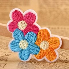 DIY Flower Embroidered Patches