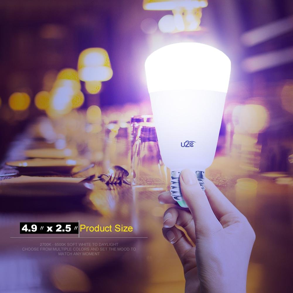 Smart  zigbee bulb LED light RGB color for amazon Alexa and Google home 4