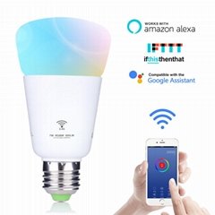 7W TUYA smart wifi LED bulb RGB for Alexa and google home