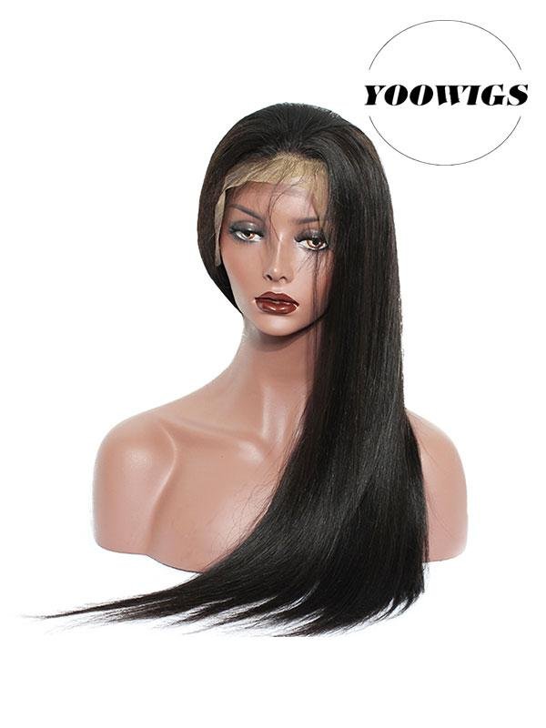 YOOWIGS 360 Lace Front Wig Straight Brazilian Human Hair Wig Lace Frontal Pre Pl 2