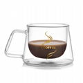 Double Wall Glass Mugs Coffee Cup For Kitchen Dining Bar Office Home School 1